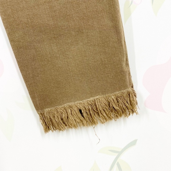 Free People Brown Distressed Frayed Skinny Denim Jeans 30 - Picture 5 of 10